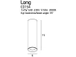 Lampa Sufitowa/Plafon Long Okrągły Czarny od Maxlight