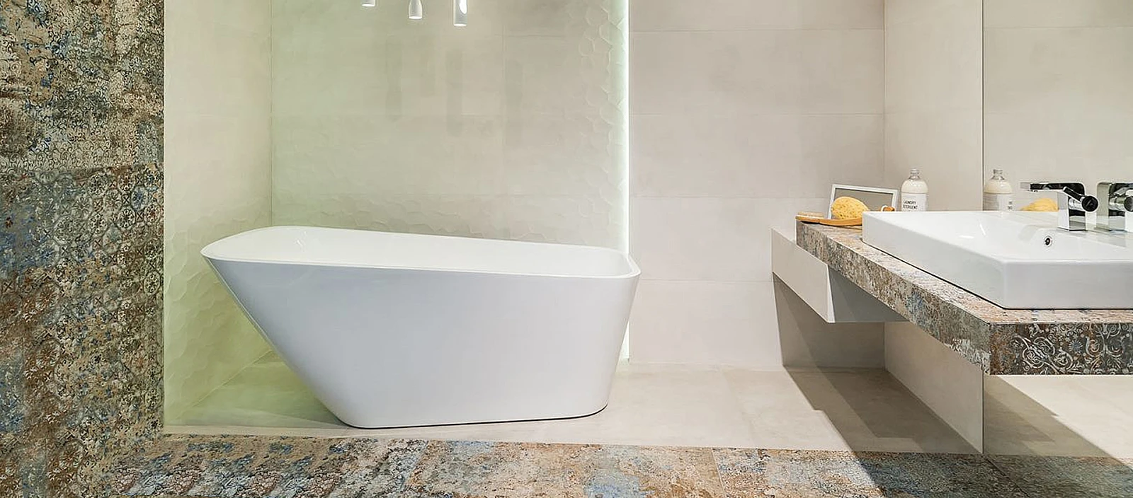 płytki jak dywan.jpg Płytka jak dywan - design w łazience | Wyposażenie wnętrz MAXFLIZ