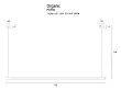 Lampa Wisząca Organic Horizon Złota 150cm od Maxlight