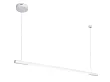 MAXLIGHT Organic Horizon lampa wisząca biała 100cm P0357