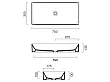 Catalano New Zero 75 umywalka nablatowa 75x35cm 17535ZE00
