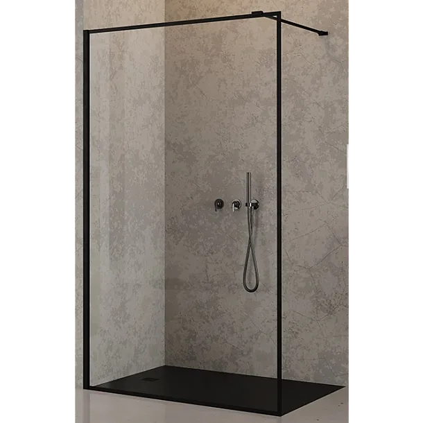 New Trendy New Modus Black Walk-In 90x200cm EXK-0106