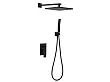 Mobi Runa Black zestaw prysznicowy podtynkowy czarny 10020064449BL