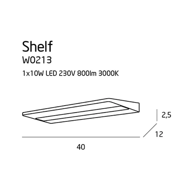 MAXLIGHT Shelf kinkiet W0213
