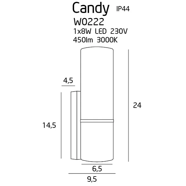 MAXLIGHT Candy kinkiet W0222