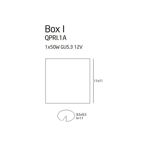 MAX-LIGHT Box I Oprawa halogenowa H0012