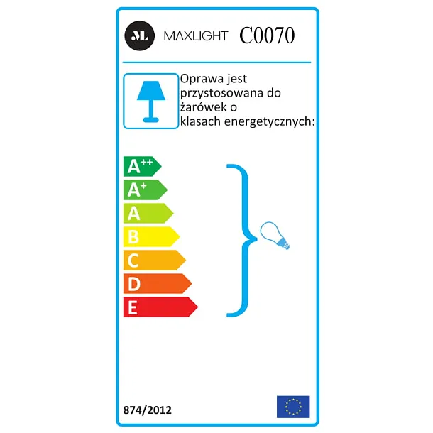 MAXLIGHT Basic Square Plafon biały C0070/ 200830101