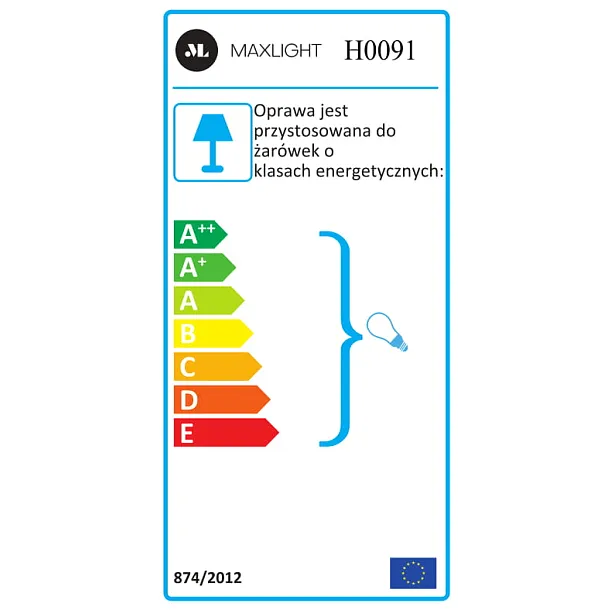 MAXLIGHT Hit II oprawa podtynkowa czarna H0091