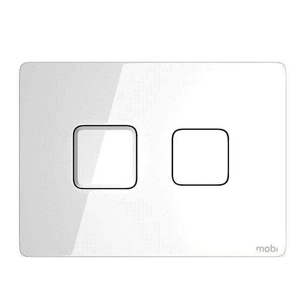 Mobitech przycisk Air Power Square biały szkło MT50