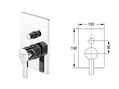 Steinberg 120 bateria wannowo-prysznicowa podtynkowa chrom 1202103