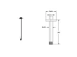 Steinberg 120 ramię deszczownicy sufitowe 36cm chrom 1201591