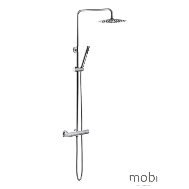 MOBI Zestaw natryskowy Resto, nadtynkowy, termostatyczny, Chrom
