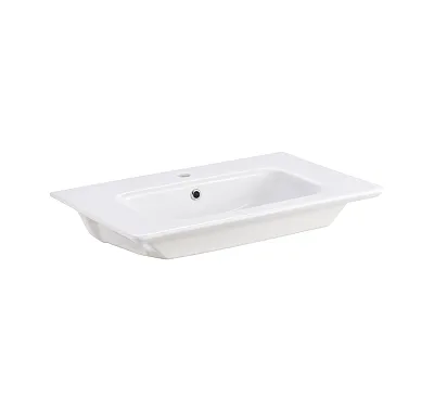 Umywalka ceramiczna nablatowa LINEA 70 biała od Mobi