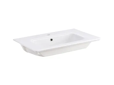 Umywalka ceramiczna nablatowa LINEA 70 biała od Mobi