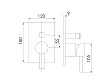 Steinberg 120 bateria wannowo-prysznicowa podtynkowa chrom 1202103