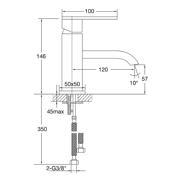 Steinberg 135 bateria umywalkowa chrom 1351011