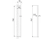 Steinberg 135 drążek natryskowy 75cm z suwakiem chrom 1351623