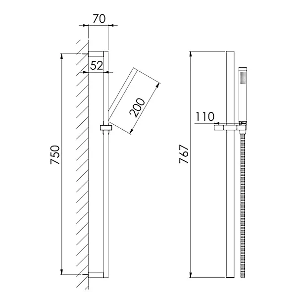 Steinberg 135 zestaw natryskowy chrom 1351600