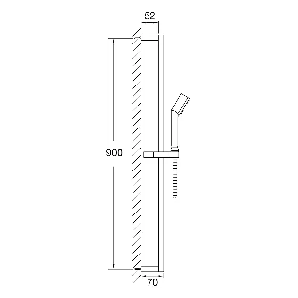 Steinberg 135 zestaw natryskowy chrom 1351622