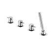 Steinberg 100 bateria wannowa 4-otworowa chrom 1002480