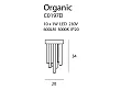 Plafon Złoty Organic Ściemnialny od Maxlight