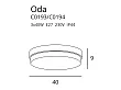 Plafon Oda Czarny IP44 od Maxlight