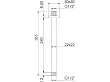 Steinberg 120 ramię deszczownicy sufitowe 24cm chrom 1201581