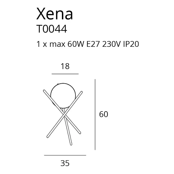 MAXLIGHT XENA T0044 LAMPA STOŁOWA