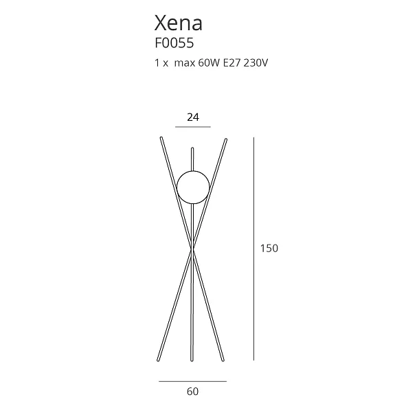 Lampa Xena Podłogowa od Maxlight