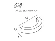 Kinkiet Lotus Złoty od Maxlight