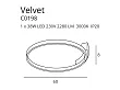 Plafon Velvet Czarny 60cm od Maxlight