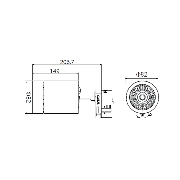 DOBAC JUVENIS AC WHITE 30W 40°  MHT8816-WH-40