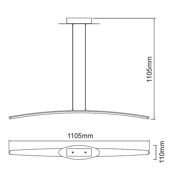 Mantra Hemisferic lampa wisząca 4080