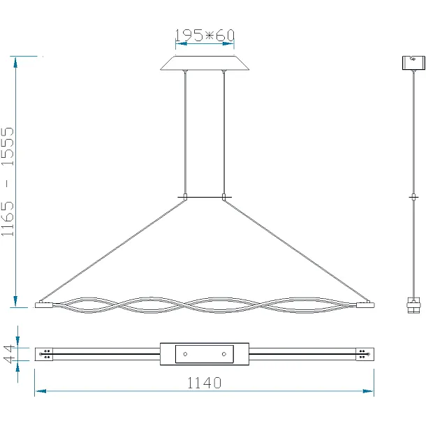 Mantra Sahara lampa wisząca 4860