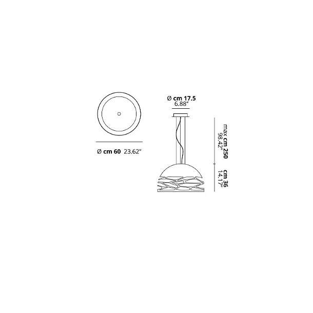 LODES  14127 4500 Kelly Champagne  LAMPA WISZĄCA