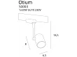 MAXLIGHT Otium max lampa czarna do szynoprzewodu S0003