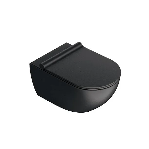 Catalano Sfera Nero Satinato miska wc podwieszana 54x35cm Newflush 1VSF54RNS