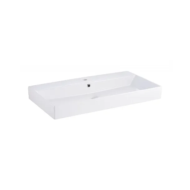 Umywalka ceramiczna nablatowa Mobi Vera 85, Biała