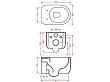 Hidra Gio Evolution miska wc podwieszana 55x37cm Rimless biała GWR20