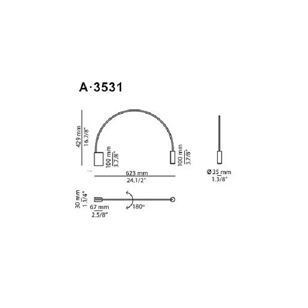 Estiluz kinkiet Volta A-3531