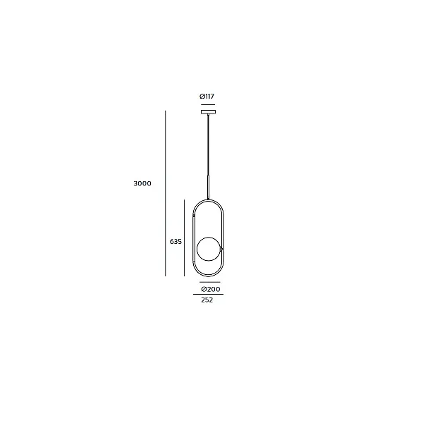 Lampa wisząca Abbacus C1258/1 Aromas