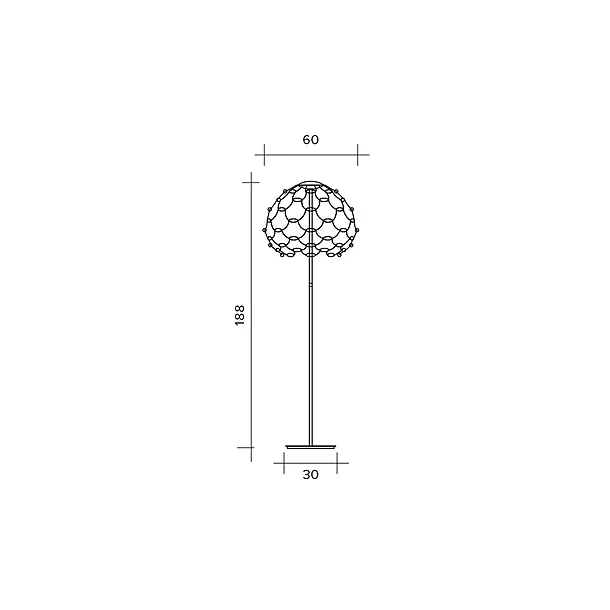 URBAN 1747.54.3000.D LAMOI ŚCIEMNIALNA CZARNA 60 CM 3000K