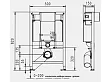 JOMOTECH SLS STELAŻ WC H=820 4 GWINTY 174-91300000-00