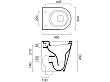 Catalano New Zero 45 Miska wc stojąca 45x35cm 1VP4500