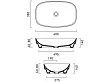 Catalano Colori umywalka nablatowa 60x38cm 160AGRLXCS