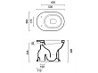 Catalano Canova miska wc stojaca 53x36cm 1VACV00