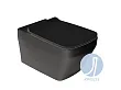 Simas Baden&Baden miska wc podwieszana 56x36cm Nero Mat BB18+F85