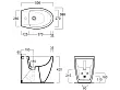 Simas LFT Spazio bidet stojący 53x35cm Biały LFT21