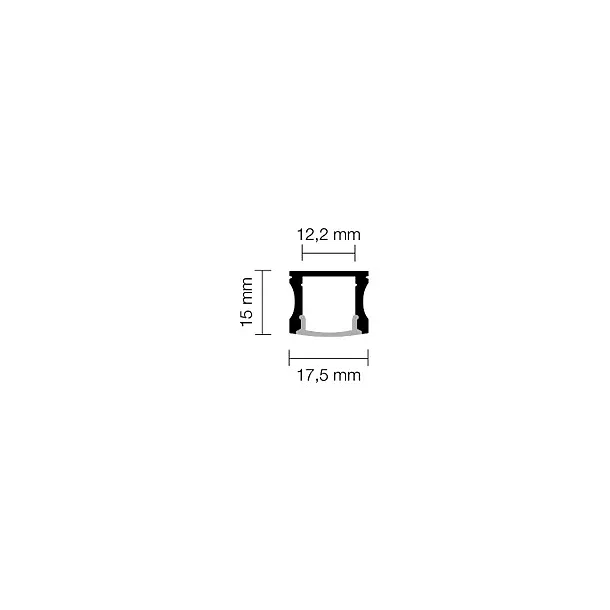 TECNICO T220 CHALCIS ALUMINIUM 200 cm 3000K