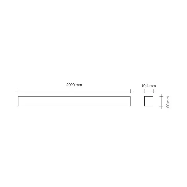 TECNICO T309 METHONI ALUMINIUM 200 CM 3000K